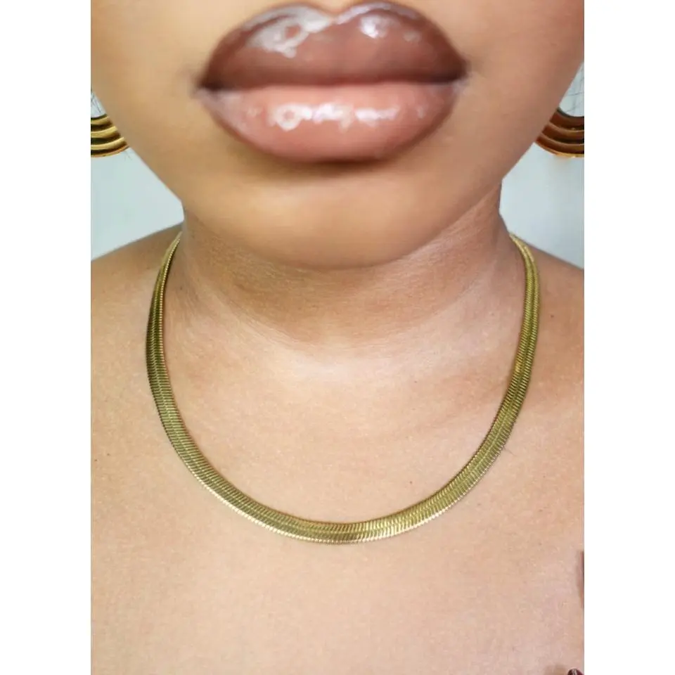 Evie 5mm Herringbone Snake Necklace
