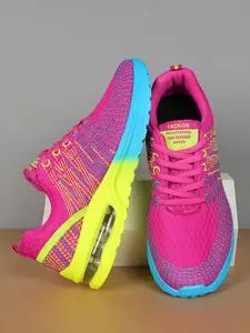 Women's Casual Sports Shoes, Lightweight Sneakers, Lightweight Breathable Mesh Upper, Eva Sole, Round Toe, Low Top, Multiple Colors, Sizes 35-42