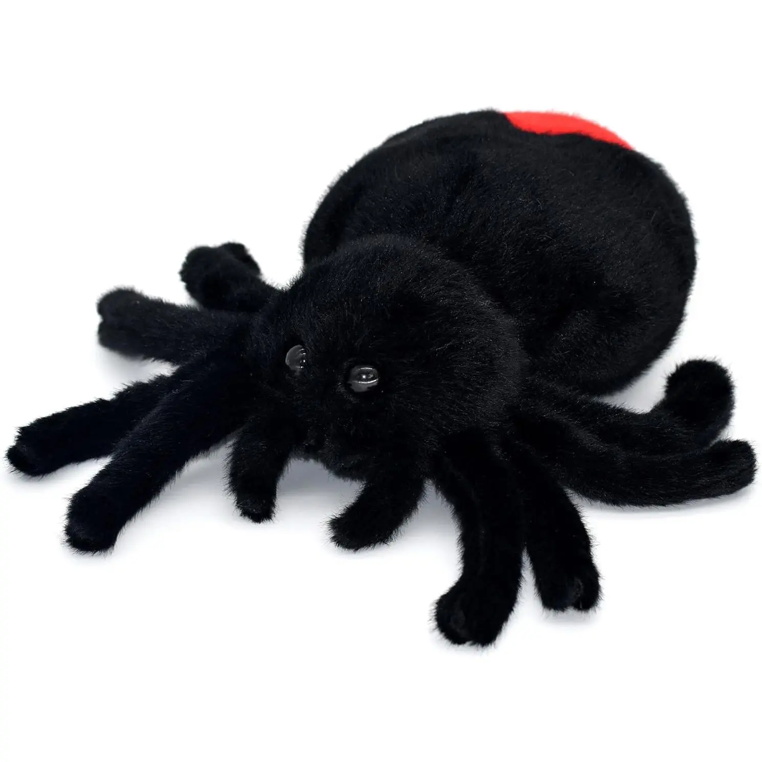 11in Realistic Spider Plush Toy Soft Stuffed Animal Plushie,Creepy Crawly Fidget Squishy Toys for Anxiety Relief Pull Stretch Classroom Prize Party Favors Toys for Kids Home Decoration Gift