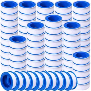 20 Rolls Plumbers PTFE Tape 1/2" W x 520" L Pipe Thread Seal Tape Teflon Tape for Home Maintenance & Construction Projects