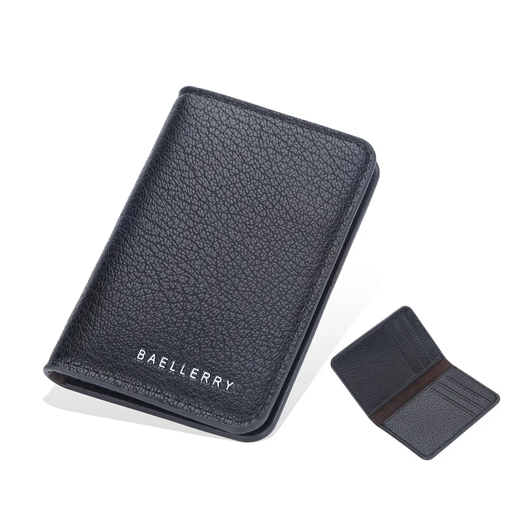 Unisex Leather Credit Card Holder Wallet Slim Front Pocket Minimalist Wallet