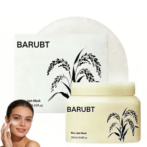 Rice Jam Mask |Rice exfoliator Brightening Gentle Exfoliating, Glow & Smooth Skin Care Lightweight Moisturizing Radiant  Face & Body Mask |(8.45fl.oz)