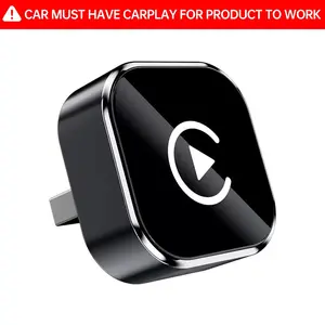 【YURNLV】2026 Upgraded Wireless CarPlay Adapter - No-Delay Connection | iPhone/Android Compatible with Hands-Free Calling