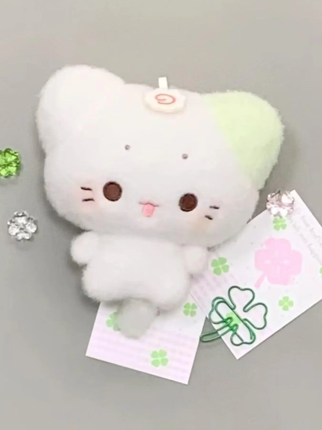 Cute Fish Cake Cat Lucky Rabbit Plush Toy, Soft Stuffed Animal Keychain, Girls Gift, Birthday, Holiday, Back-To-School Present, Soft Cuddly Gift, Cute Stuffies, Stuffed Animal Gifts