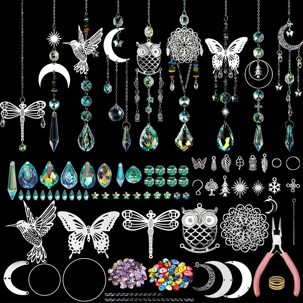 460 pcs DIY Sunlight Capture Kit, suitable for making hanging decorations, home decor, garden decorations, and window decorations