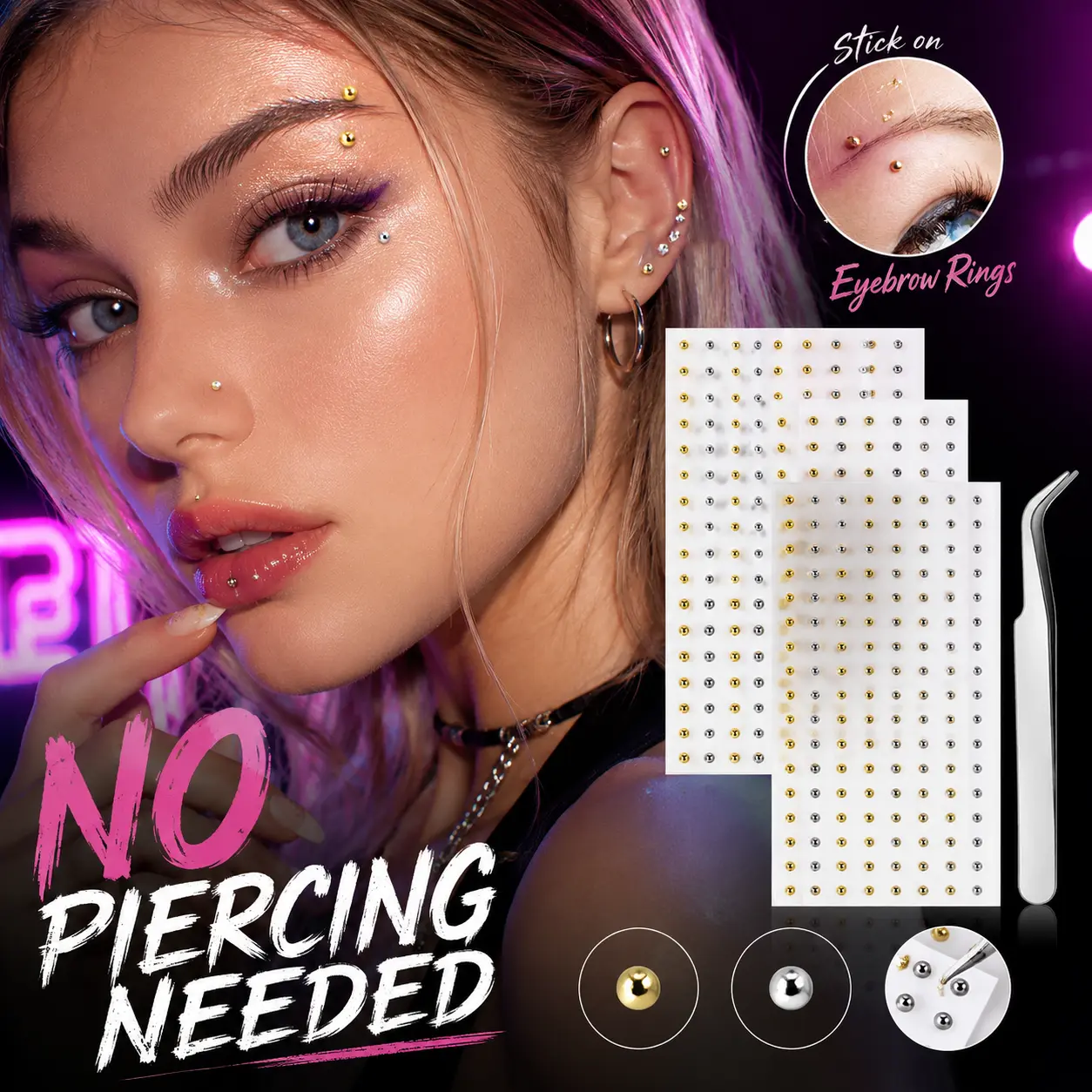 180Pcs Face Gems Hair Gems, Self-Adhesive Face Jewels Eye Jewels Rhinestones 3/4 mm DIY Face Gems Stick on, Hair Body Rhinestones Gems Rave Accessories for Face Eyes Makeup Body, Crafts