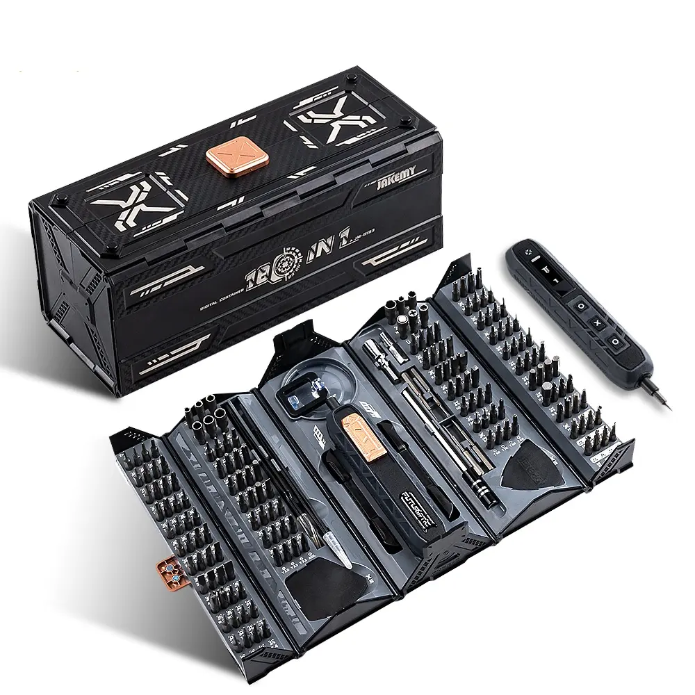 VMAN Cordless Electric Screwdriver Set, 181-in-1 Precision Repair Tool Kit with 3 Torques, Magnetic CR-V Bits, Type-C Charging, Powerful Battery, Ideal for DIY Device Repair Users,toolupgrade