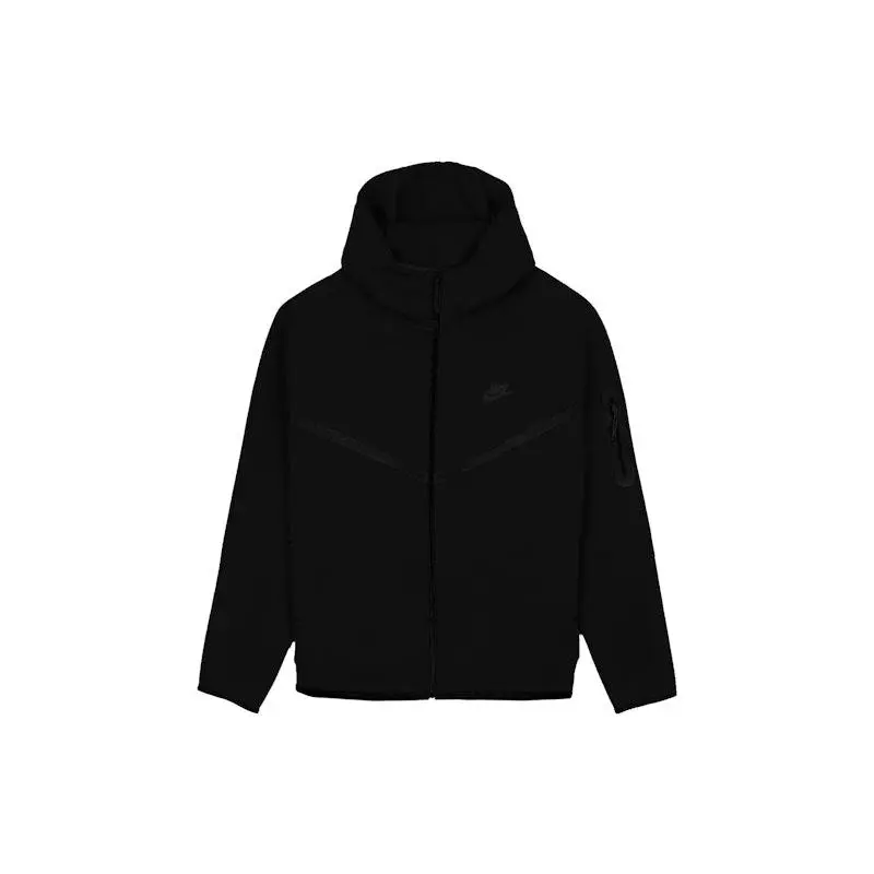 Nike Sportswear Tech Fleece Windrunner Full Zip Hoodie (FW24) Black/Black (men) by StockX