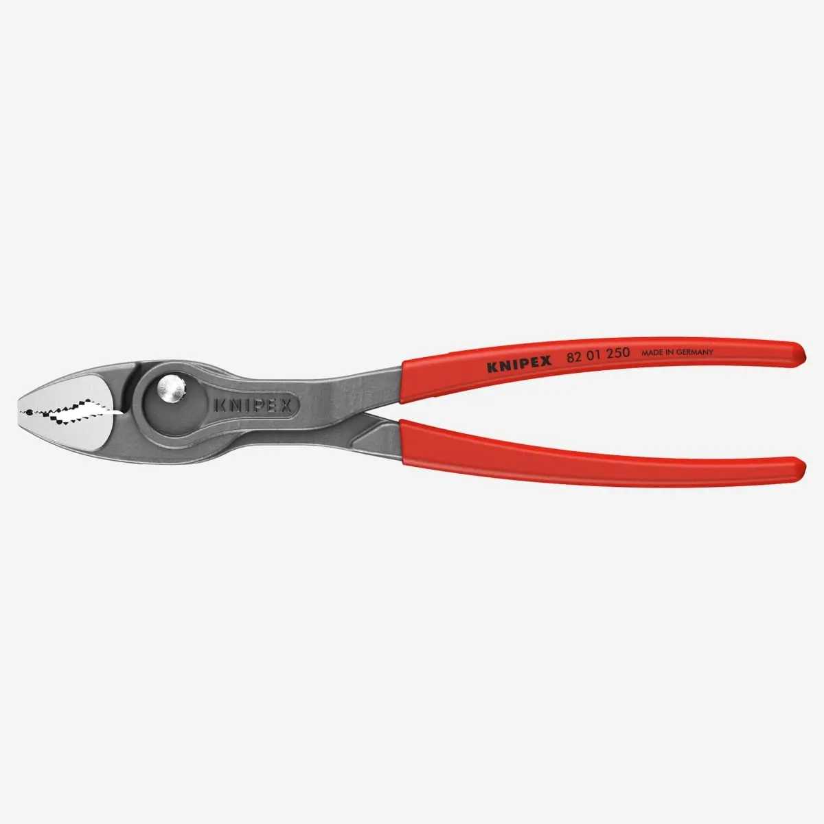 Knipex KNT-8201250 10 in. Plastic Twin Grip Slip Joint Pliers, CR-V Front Jaw Design Grips Round/Square Surfaces, Easily Secures Stripped Screws for All Seasons Hand Tool Use, Easily Grip Stripped Screws