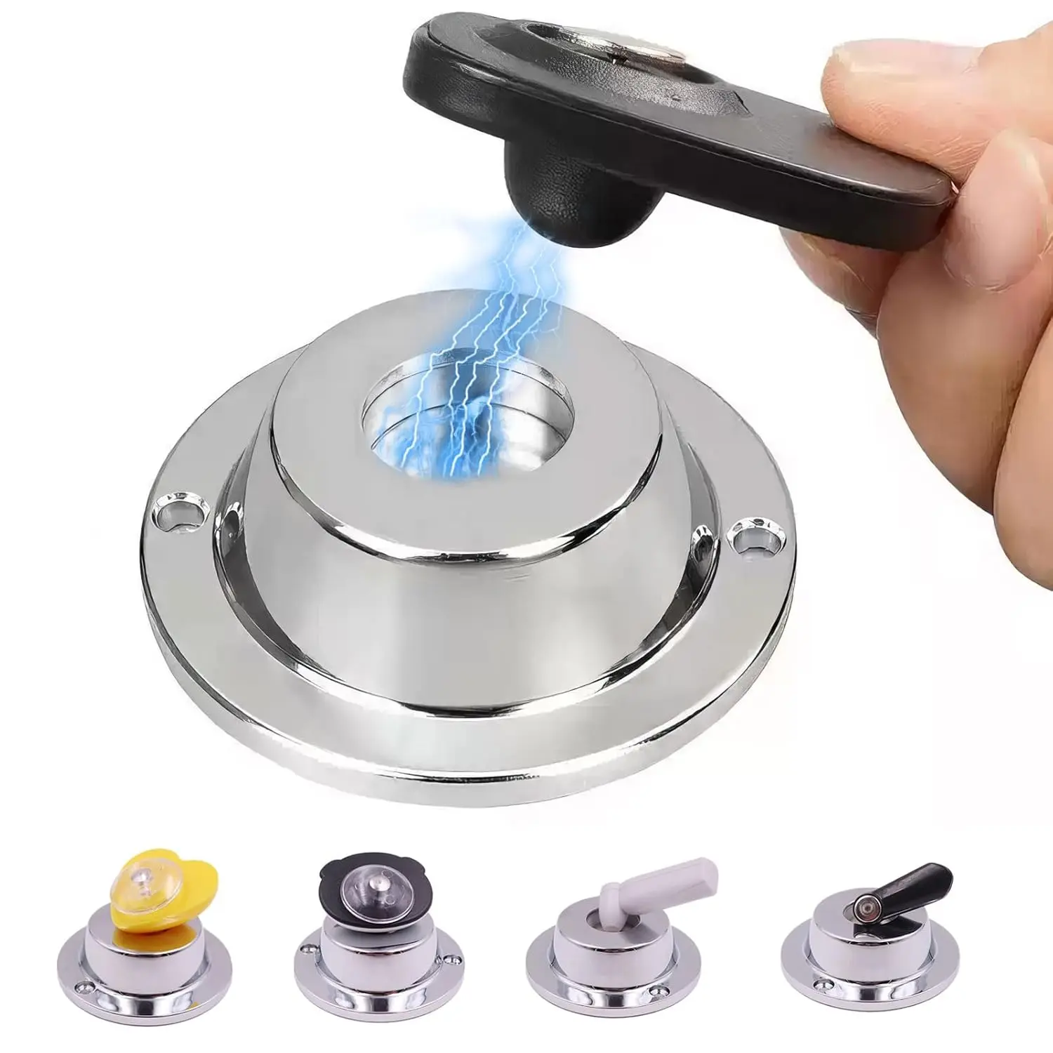 Retail Store Magnetic Safety Hard Tag Remover, Magnetic Safeguard, Clothes Security Label Unlock Removal Tool, Eas Compatible System Silver Color Blanket Clip Deactivator, Retail Settings