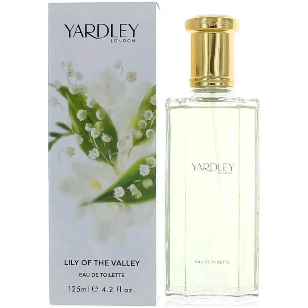 Yardley London Lily of the Valley EDP Spray for Women, Light Fragrance EDP, All-Seasons Floral Scent, 4.2 fl oz (4 – 4.9 Fl Oz Range), Women's Fragrance, Feminine Energy, Light Freshness, Single Bottle, All Occasions, Fresia