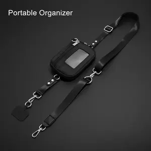 3 in 1 Phone Lanyard with Wallet Crossbody Bag Anti Theft Phone Strap for All Phones Hands Free Adjustable Phone Holder for Travel Festival Concert