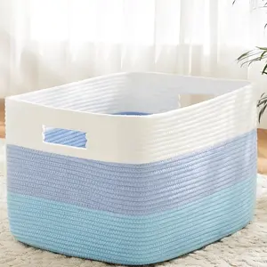 Bohemian Style Laundry Basket, Clothes Hamper, Small Home Storage Bin, Bedroom Organizer, Baby Toy Holder, Multi-Purpose Utility Basket
