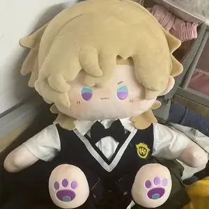 40 Cm Sitting Plush Doll Honkai: Star Rail Aventurine Cosplay Throw Pillow Sitting Posture Attribute Cartoon Cotton Stuffed Toys