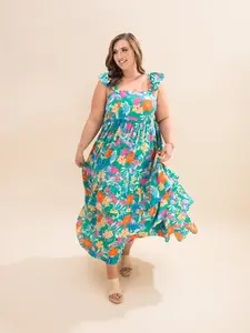 Floral Tiered Maxi Dress | S-XL
