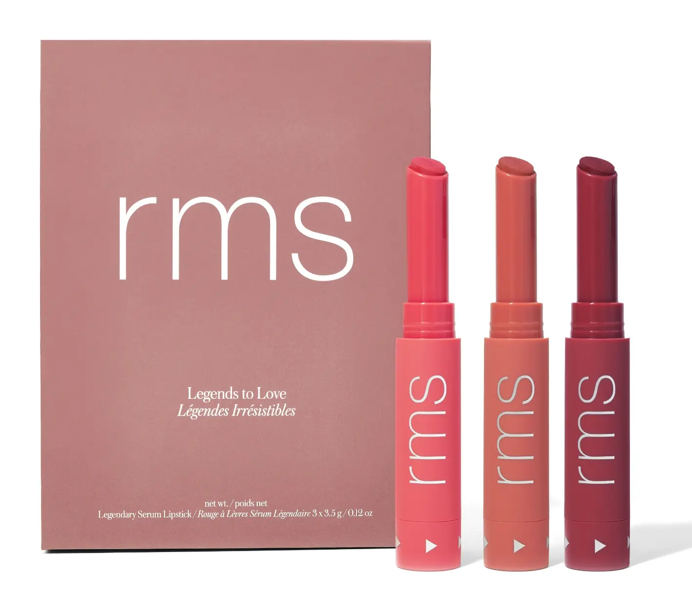 RMS Beauty Legends To Love Legendary Serum Lipstick Trio Gift Set