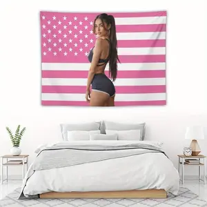Madison Beer Flag Wall Hanging, Perfect for Bedroom, Living Room, Dormitory Decoration, Bedroom Walls (Independence Day)