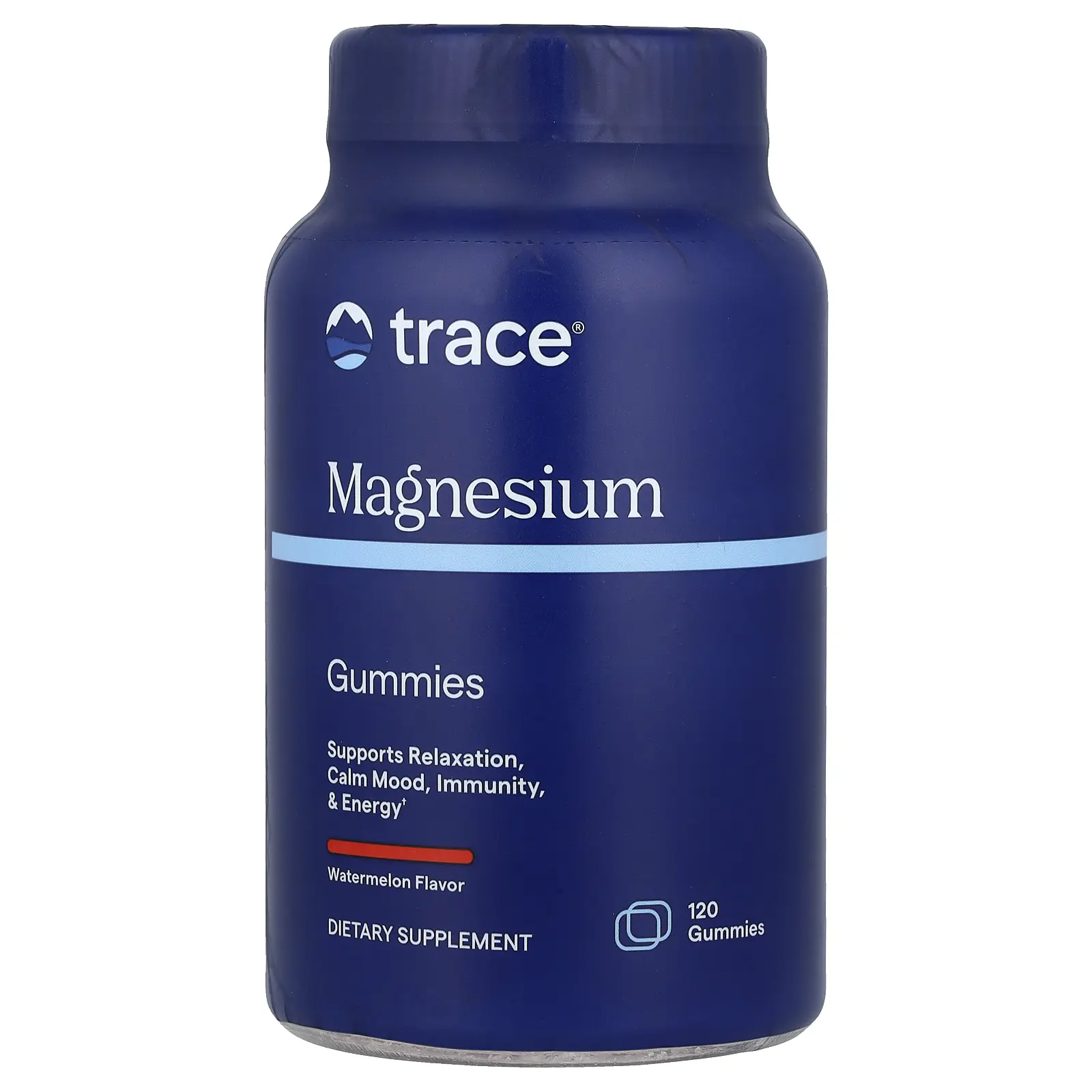 Trace Magnesium Gummies, Watermelon, 120 Gummies (84 mg per Gummy)
