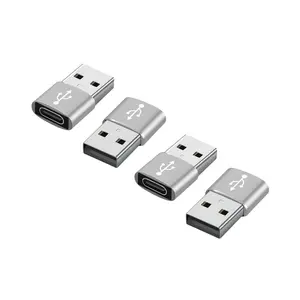 (4-Pack) USB to USB C Adapter,USBC Female to A Male OTG Charger Type C Converter for iPhone, iPad Air,Car,Samsung Galaxy