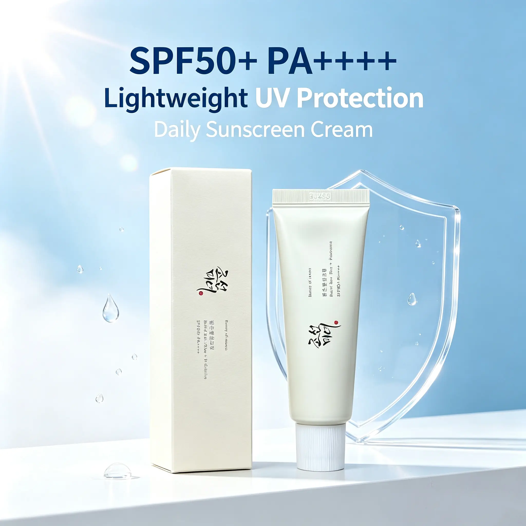 Beauty of Joseon Relief Sun Rice + Probiotics Sunscreen, SPF50+ PA++++ Korean  Lightweight Non-Greasy UV Protection with Rice Extract, Probiotics & Niacinamide, Daily Facial Sun Care, Brightening Radiant Skin, No White Cast