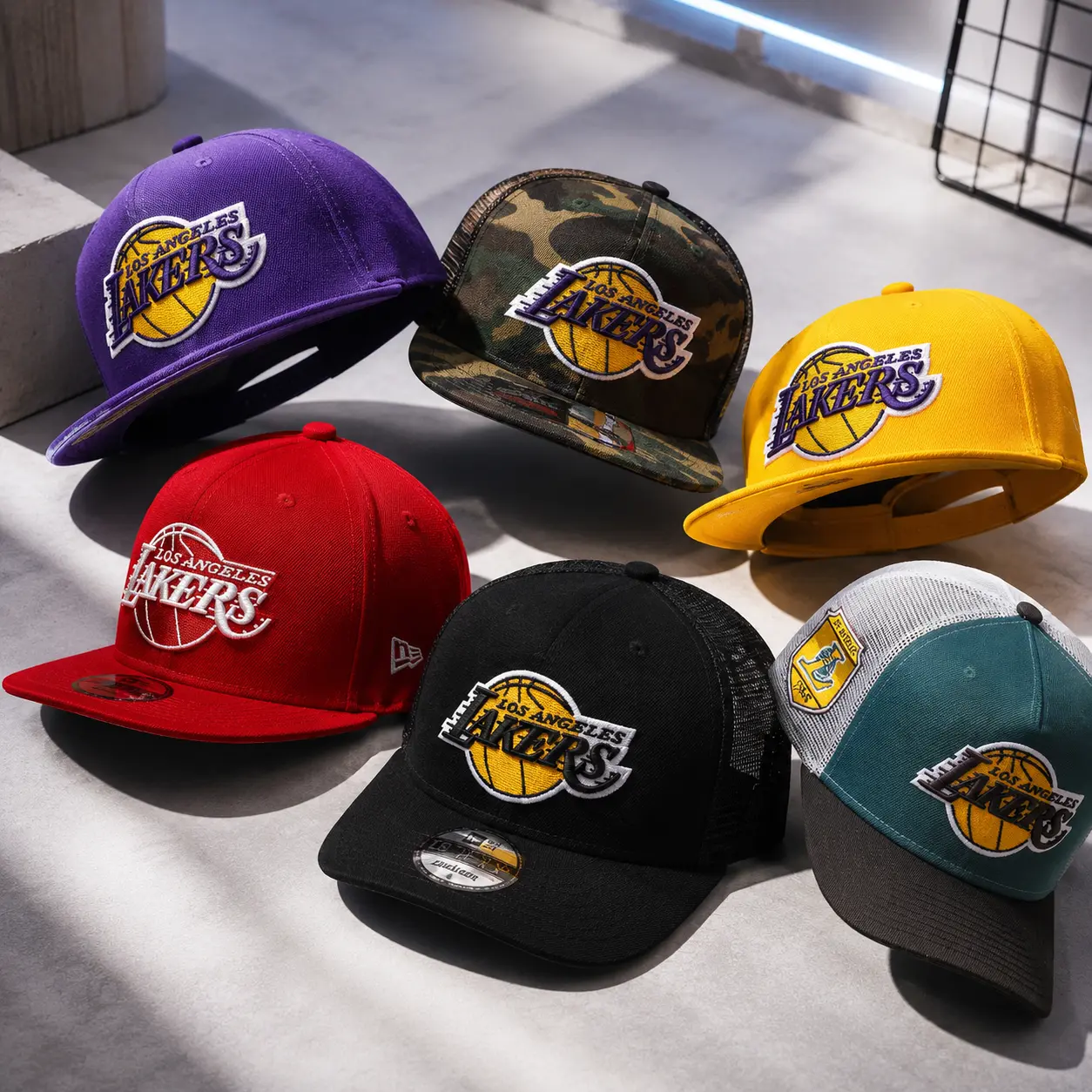 New Era MLB Los Angeles Lakers & Raiders Snapback Cap – Adjustable NBA Hat with Embroidered Lakers Logo for Men & Women, Limited Edition 2026 Urban Streetwear