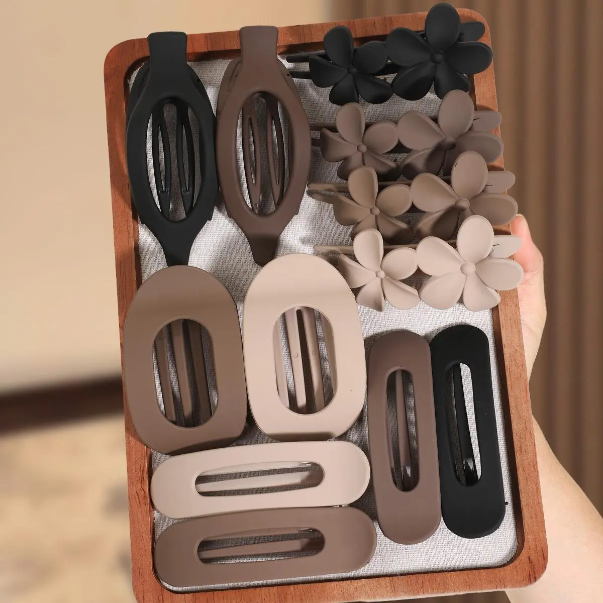 12PCS Duckbill Non-Slip Hair Claw Clips Set