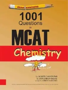 USED-Examkrackers 1001 Questions in MCAT Chemistry by Scott Calvin (Paperback)