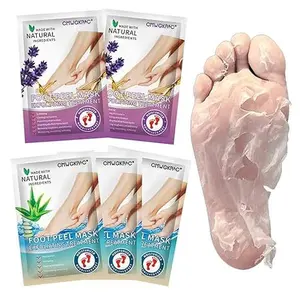 5 Pack Foot Peel Mask,Exfoliator Peel Off Calluses Dead Skin Callus Remover,Foot Mask for Dry Cracked Feet,Foot Peel Mask for Men and Women Feet Peeling Mask for Valentines Day Gifts