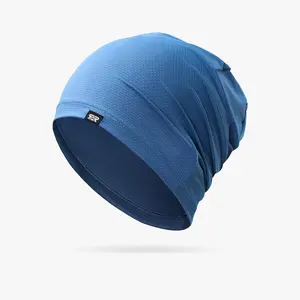 Solid Color Stretch Skull Cap for Men & Women, Fitted Sweat-Wicking Cooling Helmet Liner for Cycling & Running