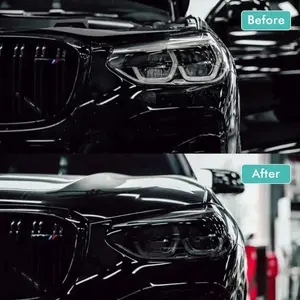 Car Headlight Tail Light Tint Film, Headlight Decals, Transparent Smoke Color PVC Bulletproof Film, Durable Fashion Protection for Car Modification