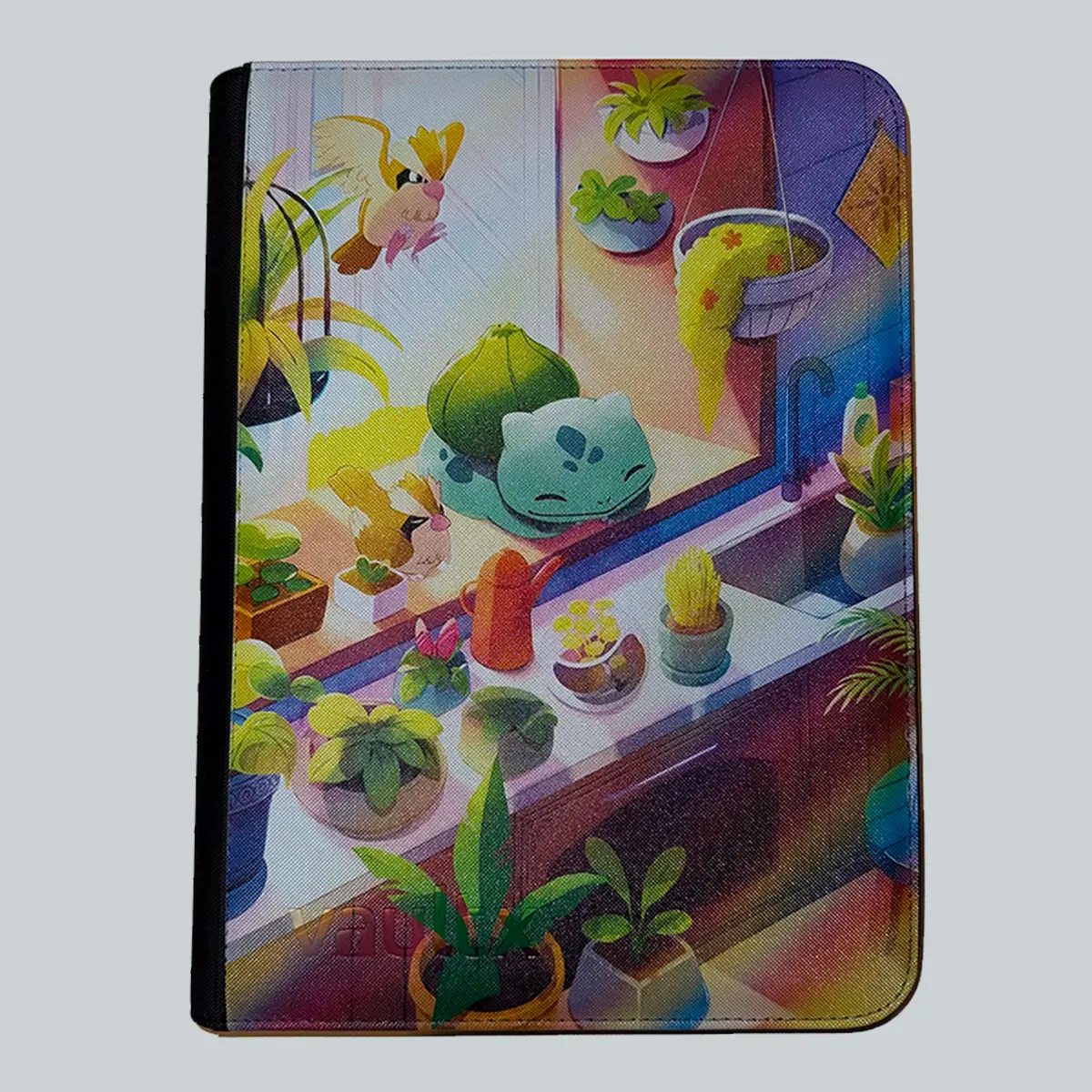 VaultX Zip Binder - Bulbasaur (Illustration Rare) Stellar Crown, Trading Card Storage Accessory with Bulbasaur Art, Unisex