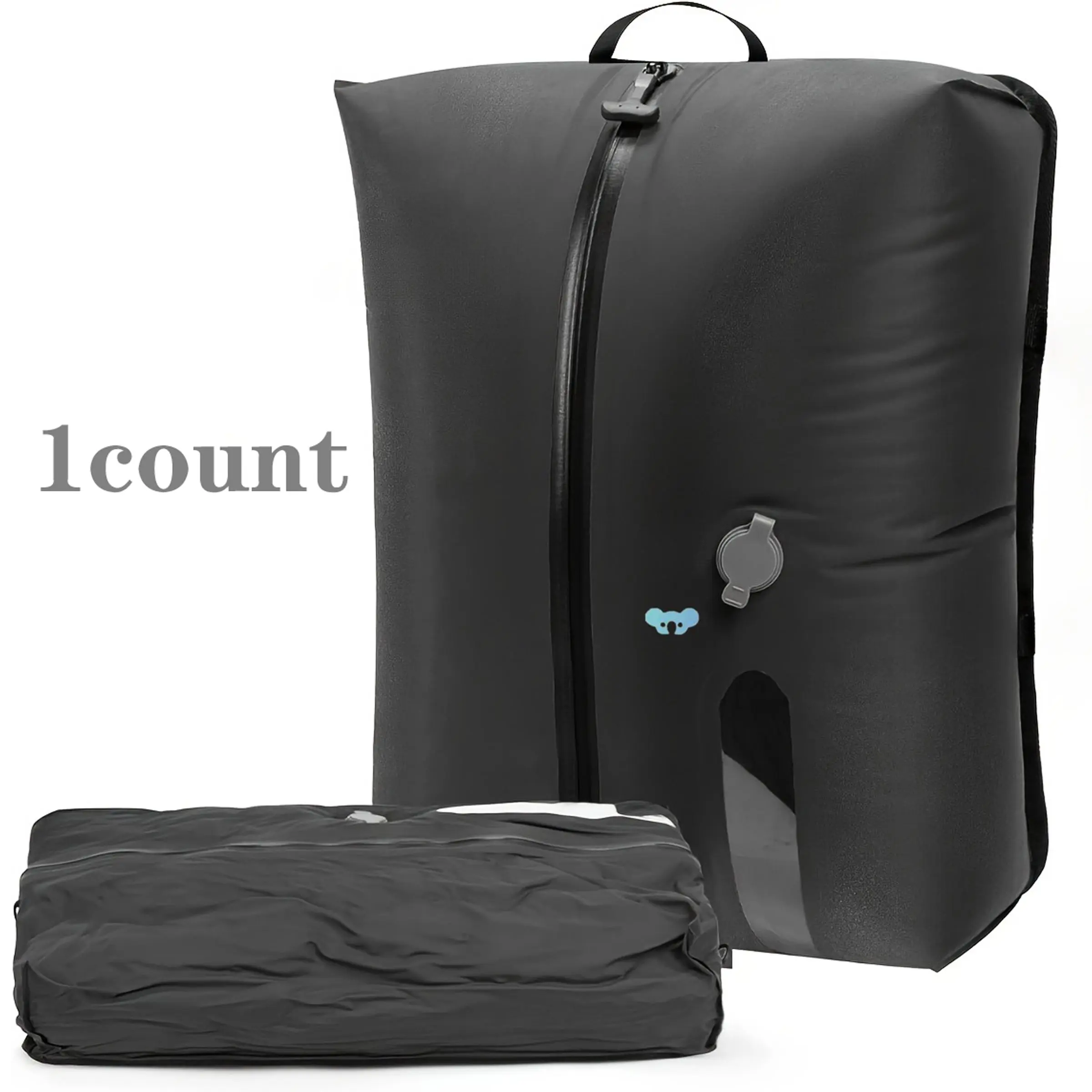 Vacuum Compression Bag, 1 Count Reusable Space Saving Vacuum Storage Bag, Waterproof Storage Bag for Suitcase, Backpack, Luggage Packing