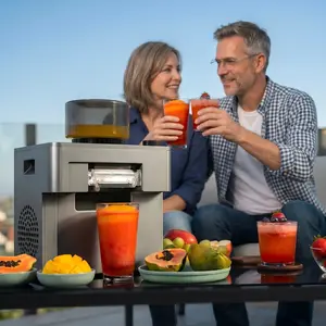 Shaved Ice Machine, 60s Fast Slushie & Snow Cone Maker for Home, No Pre-Freezing, 15 Textures, All-Drink Compatible, 50dB Quiet, One-Touch Self-Cleaning, Compact for Parties & RVs