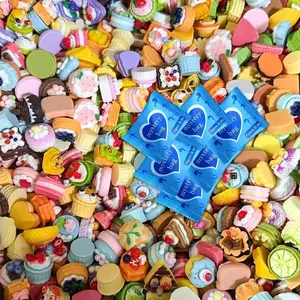 50pcs Mini Resin Cake Set, Mystery Bag Mini Cakes, Dollhouse Kitchen Decor, DIY Craft Supplies for Kids and Adults