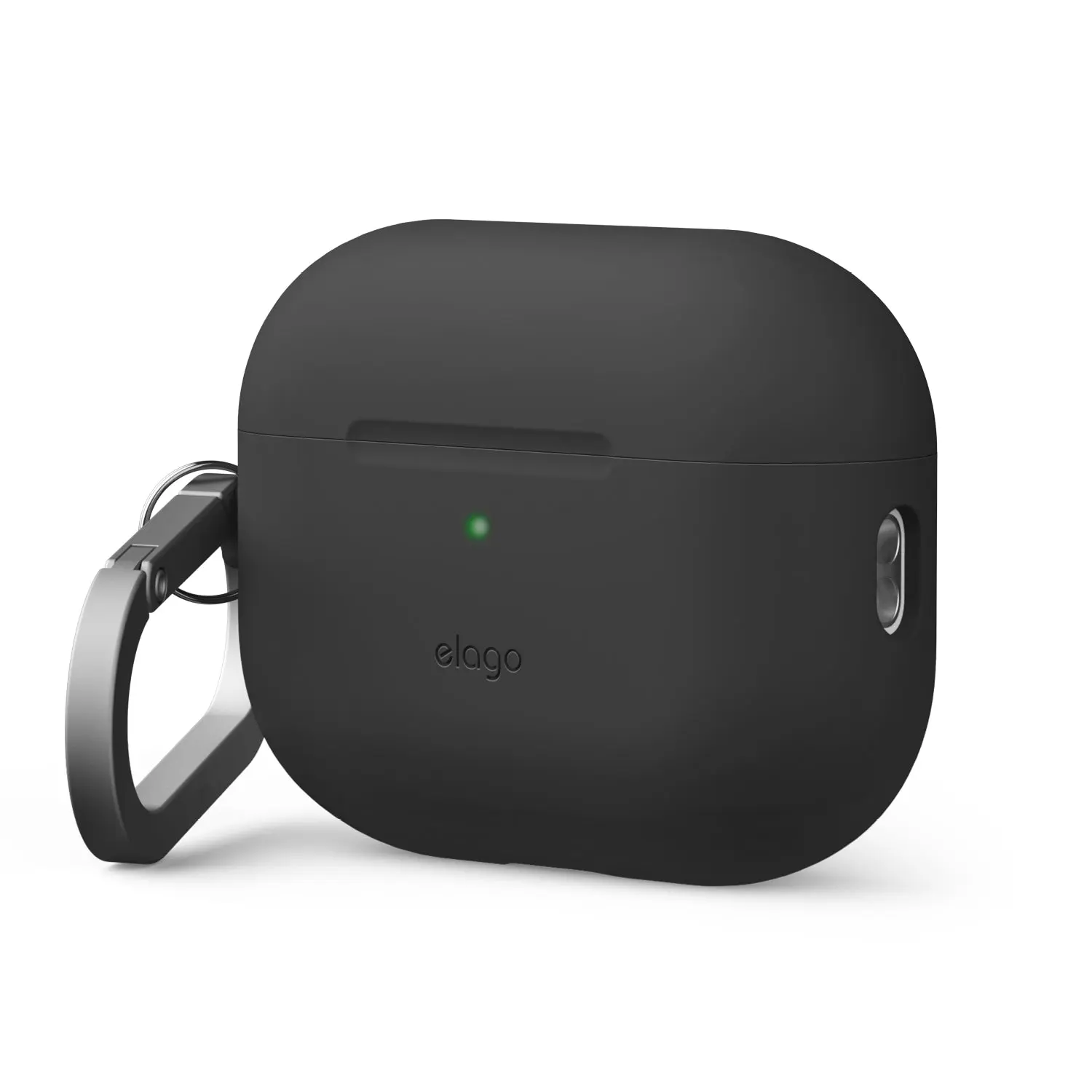 [elago Official] Silicone Case for AirPods Pro 3 with Carabiner, Soft-Touch Shockproof Protective Cover, Wireless Charging Compatible