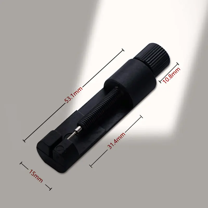 Detacher for watch straps, watch chain adjuster, detaching device for watches, watch strap cutter, watch chain adjustment tool, watch repair tool, watch adjuster