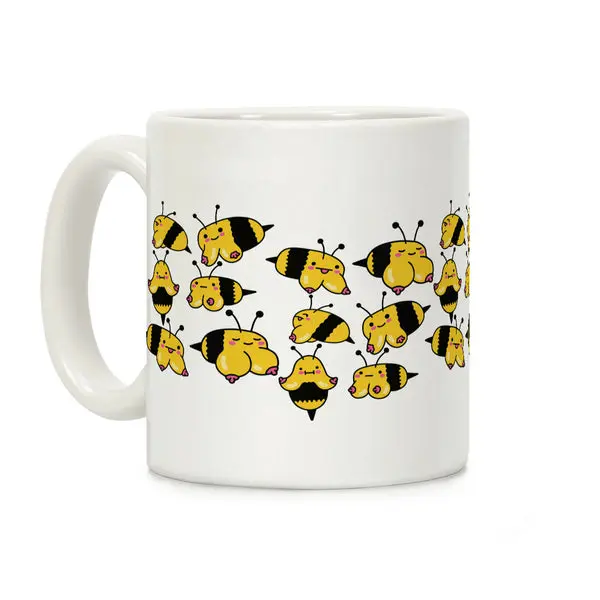 Boobees Pattern Coffee Mug Ceramic mug 11oz #130 Boobees Pattern Coffee Mug Ceramic mug 11oz #130