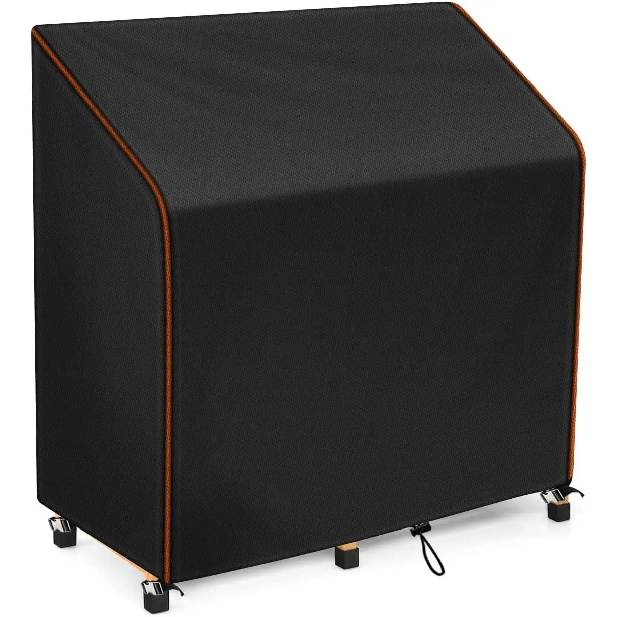 420D Oxford Outdoor Waterproof Dustproof Potting Bench Table Cover, Protective Cover for Garden Storage Kitchen Cabinet, Black 45"L X 20"W X 48"H