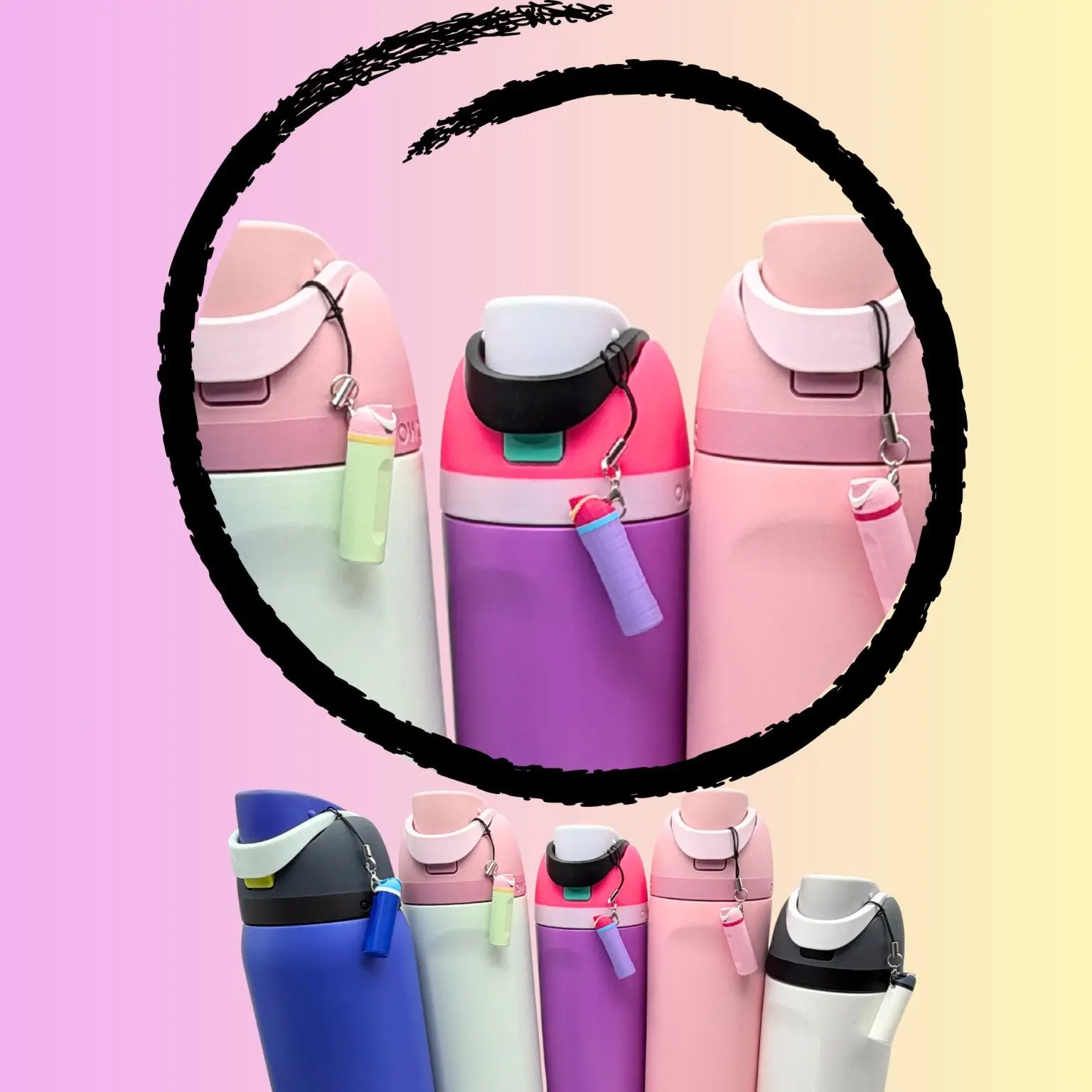 Mini Bottle Charm - Inspired Design - 3d Print Co - Cute gifts for her - Keychain Pendant - Trending Accessory Keyrings Stylish Keyring