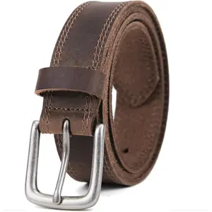 HAGIG Full Grain Leather Belt for Men, Work Belts for Men Heavy Duty, Daily Wear for Jeans Pants