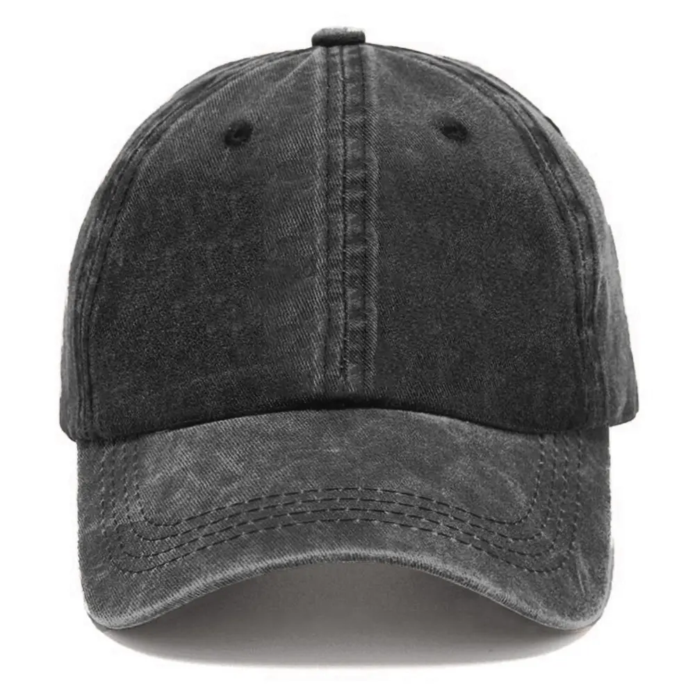 [Tiktok Shipping] Vintage Washed Baseball Cap Adjustable Distressed Cotton Snapback Unisex Retro Dad Hat Casual Streetwear
