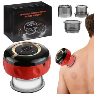 Smart Red Light Cupping Massager with Remote, Electric Heating Gua Sha Tool, 12 Levels Vacuum Suction, 12 Heat Settings, Portable Wireless Massage, Body Relaxation, Gift