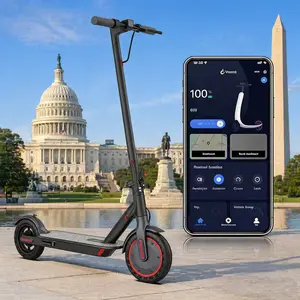 Electric Scooter for Adults – 19 MPH Top Speed, 350W Motor, Foldable Commuter Scooter with App Control, Seat and Bag.SummerWins,Father's Day Gife