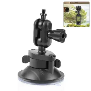 PULUZ Suction Cup Car Mount, 1/4 Magic Hand Suction Cup Stand, Camera Accessories for Car, Suitable for GoPro, DJI, Insta360, Phone, Camera, Car Phone Holder