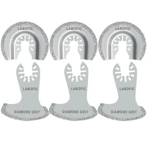 6Pcs Oscillating Blades, Grout Oscillating Multi Tool Blades for Grout Removal, Mortar, Soft Tile Cut