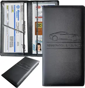 Registration and  Holder,Black Registration  Card Holder,Glove Box Organizer Makes Your Documents In Order.