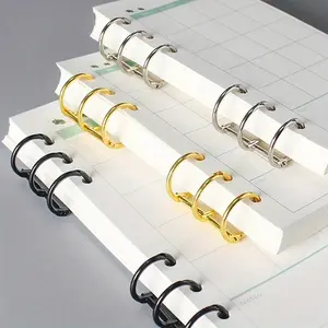 2pcs Metal Loose Leaf Book Binder Rings Calendar Circle 3 Rings For Notebook Album Scrapbook Clips Kawaii Desk Accessories Office Accessories