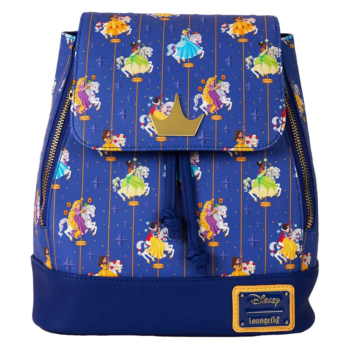 Disney Princess Carousel Mini Backpack - Whimsical Aesthetic Character Pack Bag for Everyday Carry & Functional Transport, Carrying Backpack, Character Backpacks