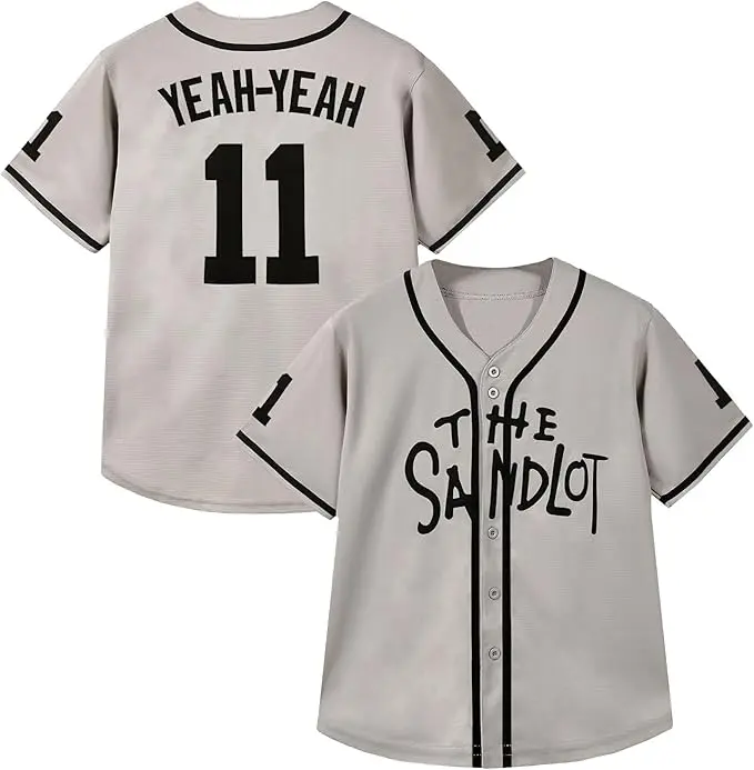 Vilojen The Sandlot Jersey Youth Alan Yeah-Yeah, Classic Baseball Jersey – Vintage Style & Perfect Fit!