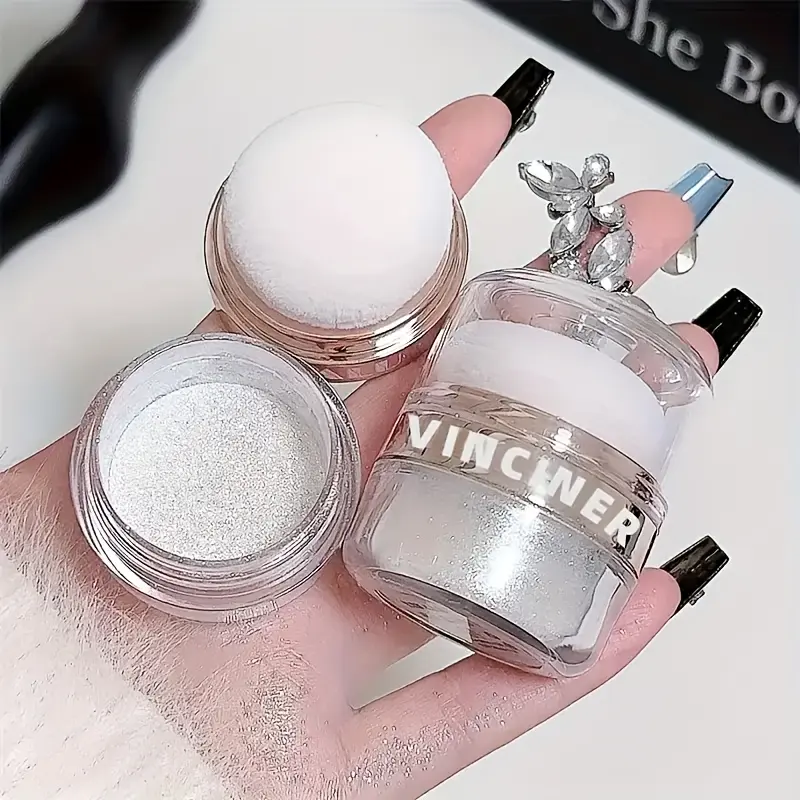 Bride Wedding Highlighter Powder, Bronzer Highlighter, Body Glitter Dust, Face Body Highlighter, Shimmer Makeup Finish, Long-Lasting Sparkle, Nightclub Party Essential